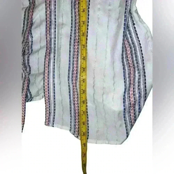 Sim & Sam Kimono L/XL Striped Coastal Boho Bohemian Summer - Picture 3 of 8